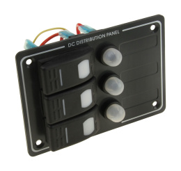 Панель бортового питания 3 переключателя, автоматы (AES121414A)